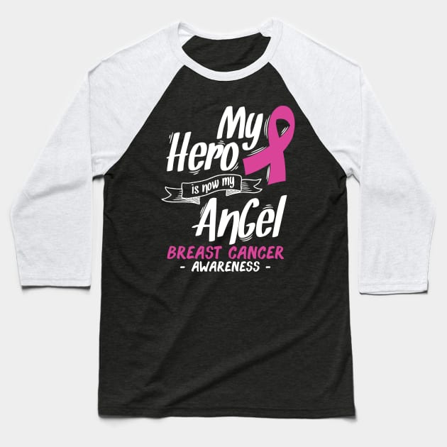 My Hero Is Now My Angel Baseball T-Shirt by kimmieshops